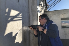 Montage des Schaltschrankes